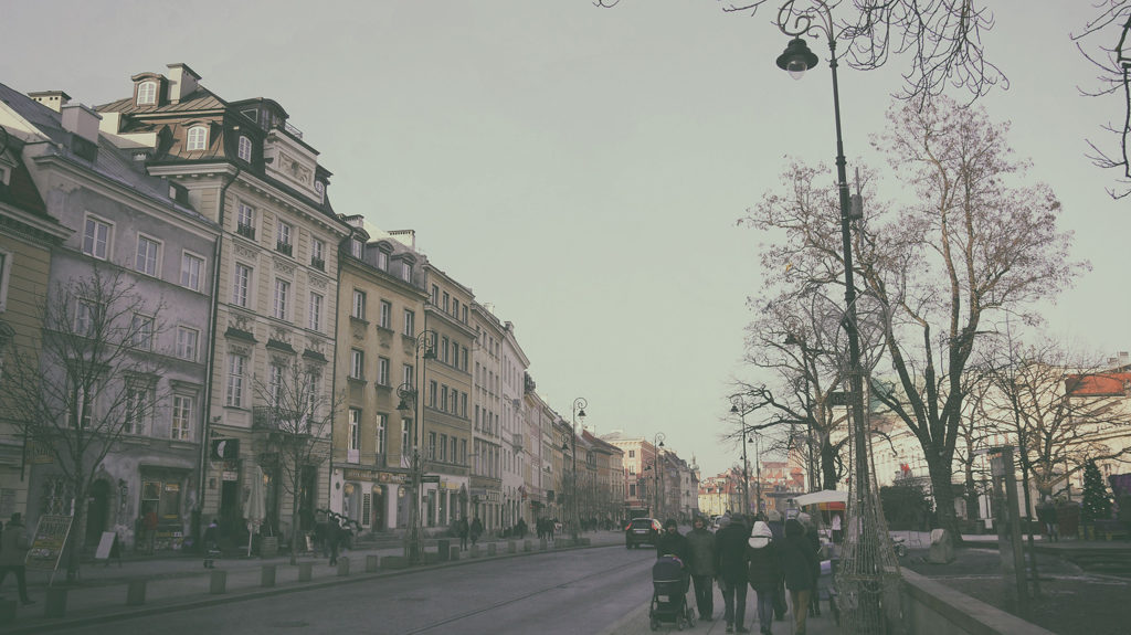 Krakowskie Przedmieście street going to Old Town proper
