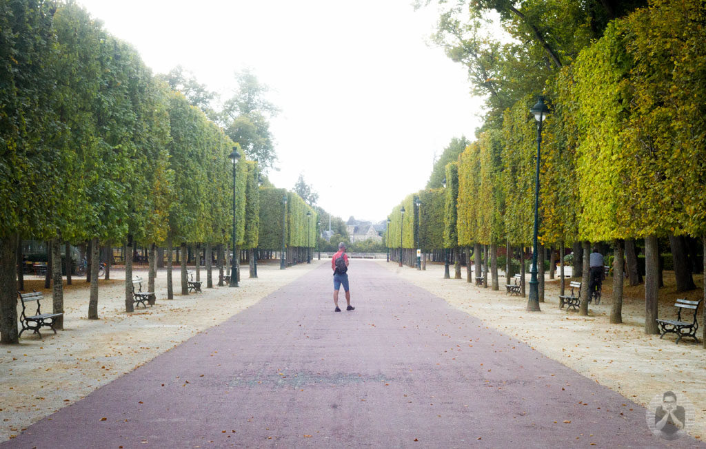 A man in Parc de Blossac