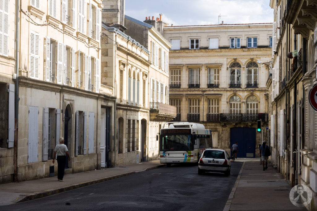 A typical narrow street in Poitiers