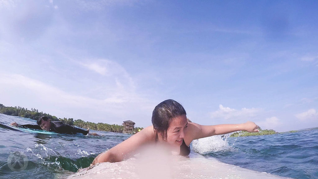 The most exhausting part of surfing: paddling >.<