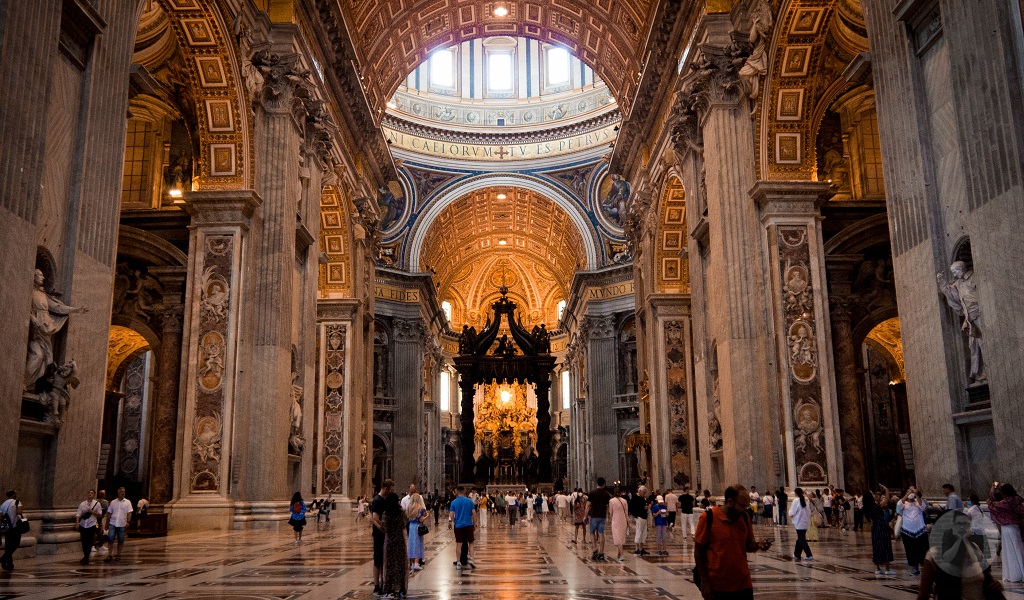 An altar at St. Peter's Basilica