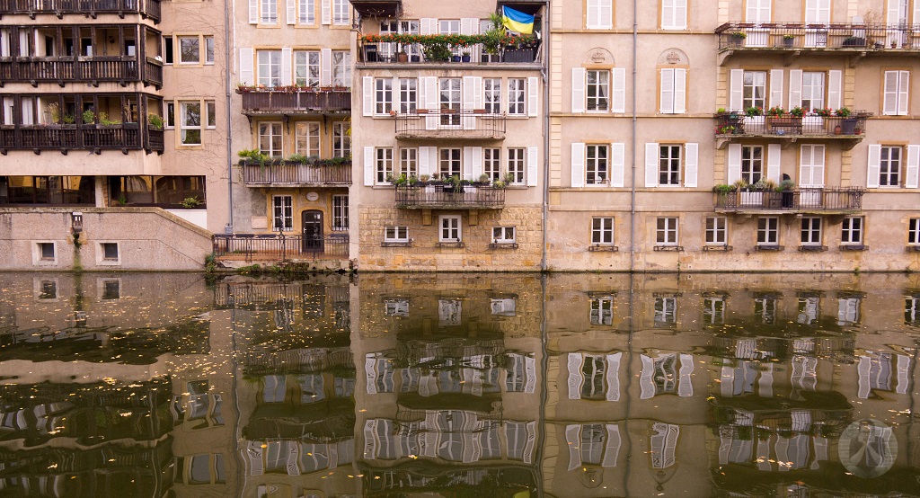 Submerged building