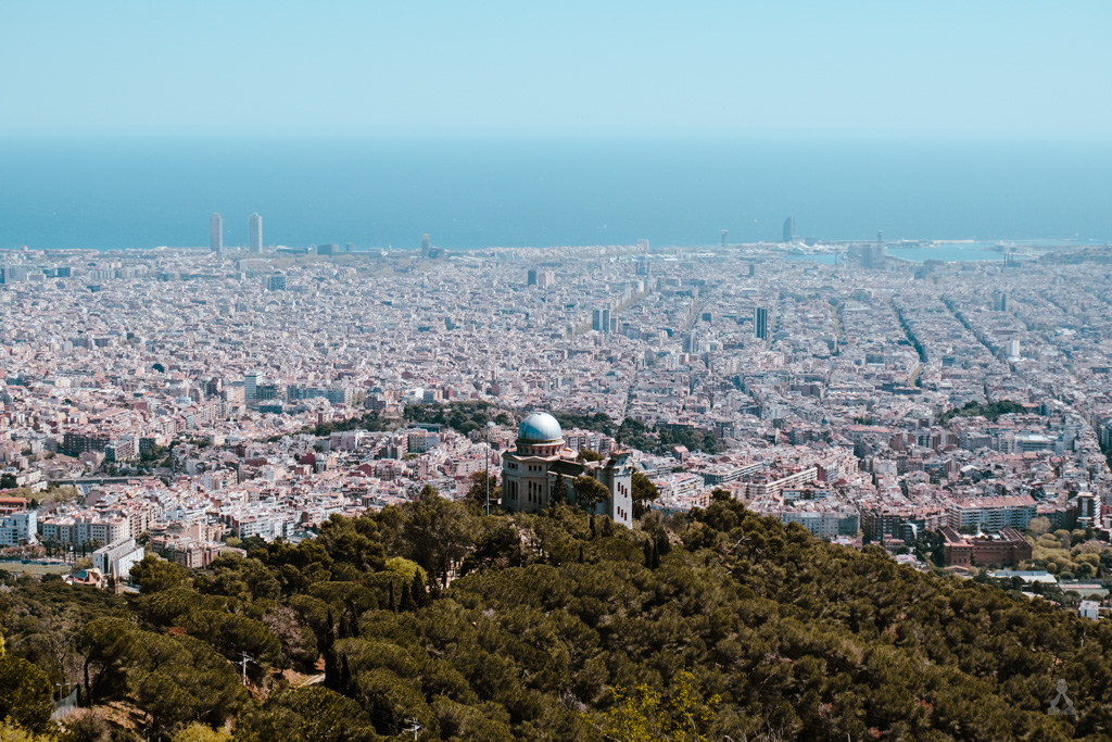 The city of Barcelona viewed from Tibidabo