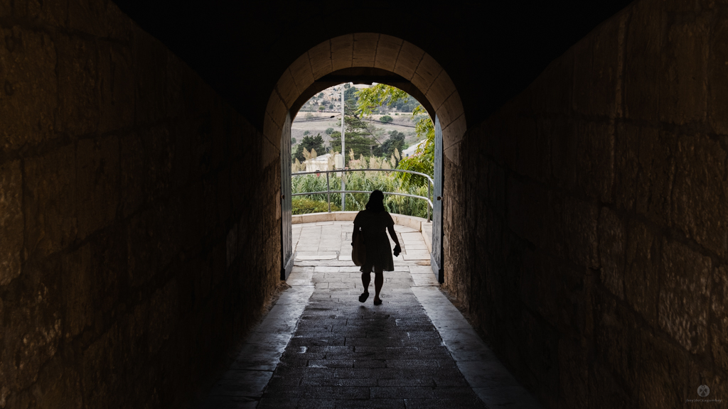 One of the tunnel exits