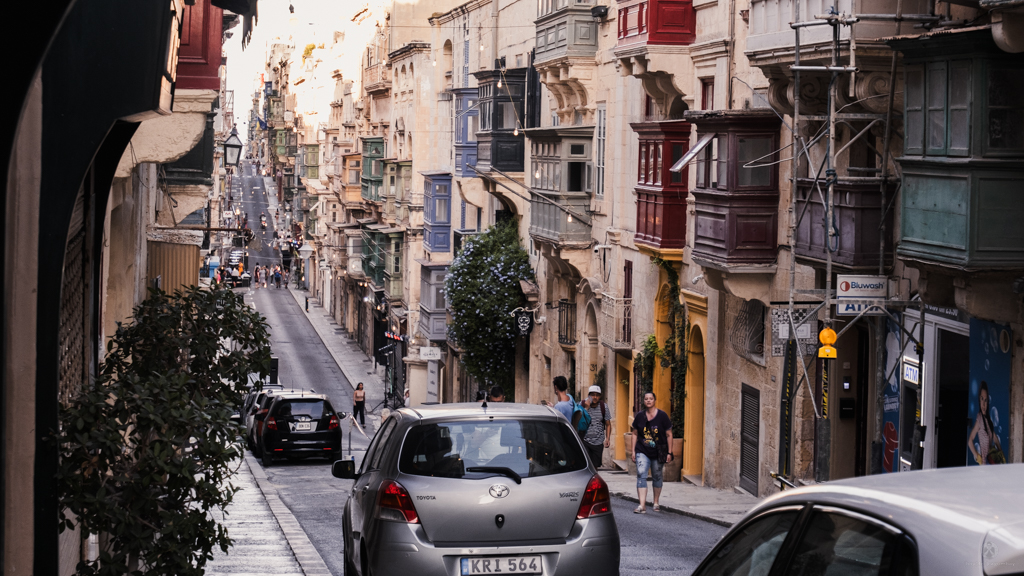 Random street of Valleta
