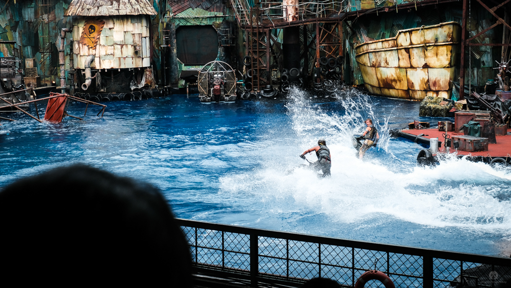 Wet and action packed performance at the Universal Studios