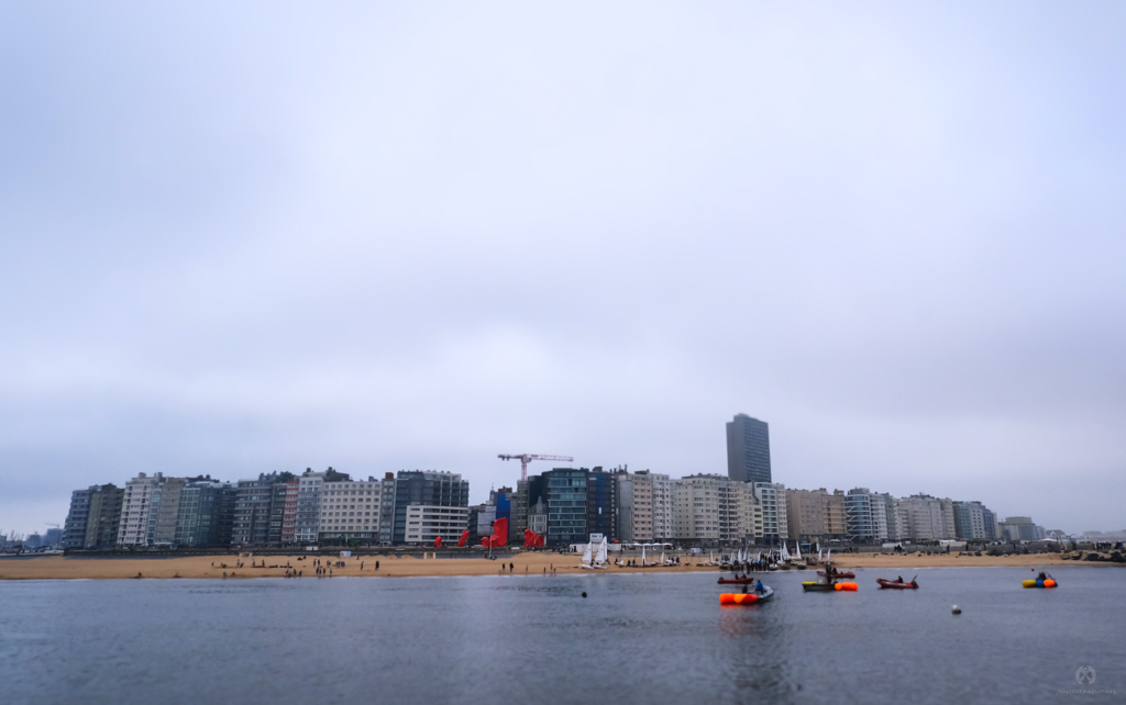 Residential buildings viewed from Oostende Pier