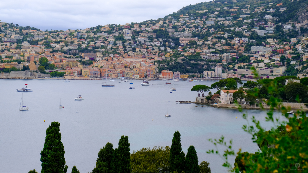 Villefranche-sur-Mer viewed from Villa Ephrussi de Rothschild