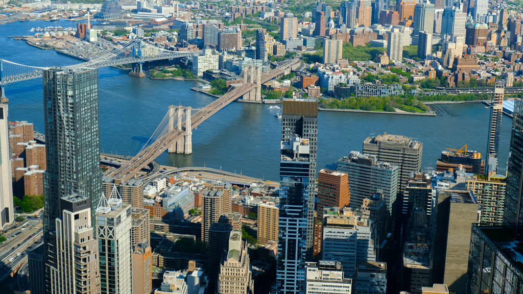 Brooklyn and Manhattan bridges