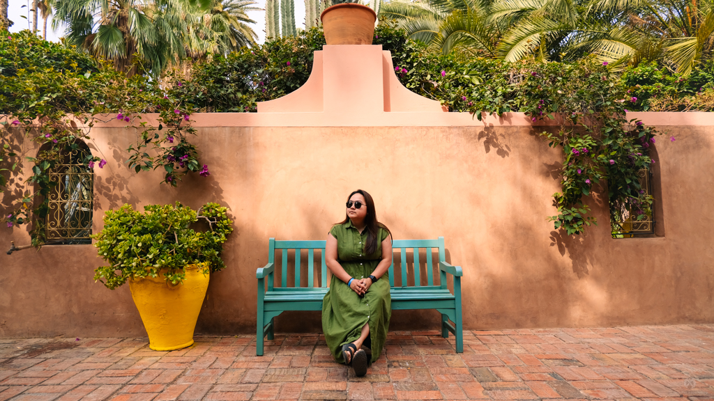 une petite pause at Jardin Majorelle