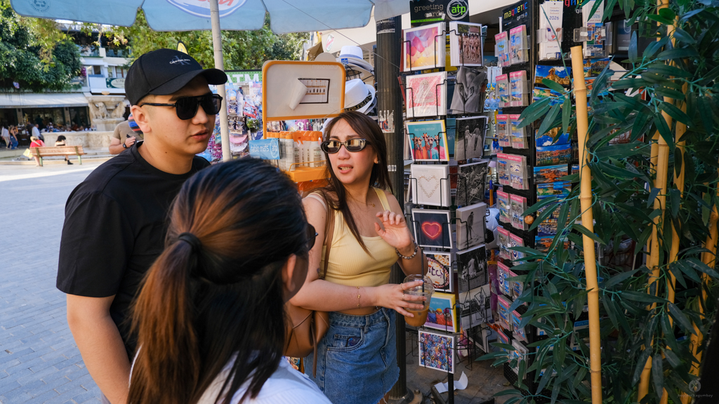 Contemplating on buying souvenirs... on our first day.