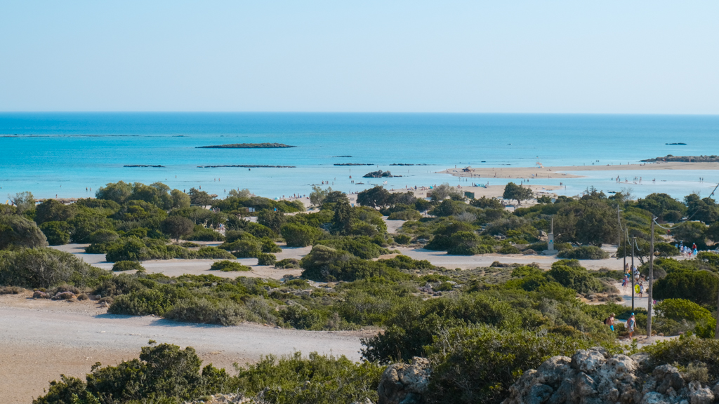 Elafonisi Beach from afar