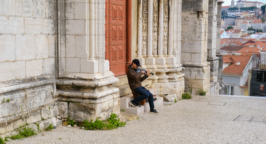 Man with his violin