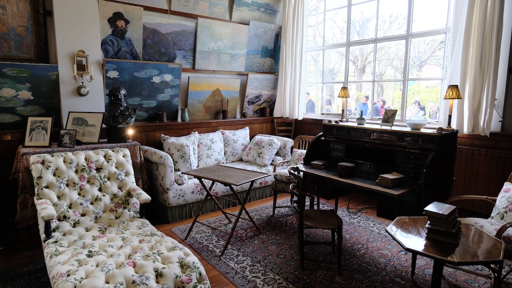 Monet's paintings in the living room