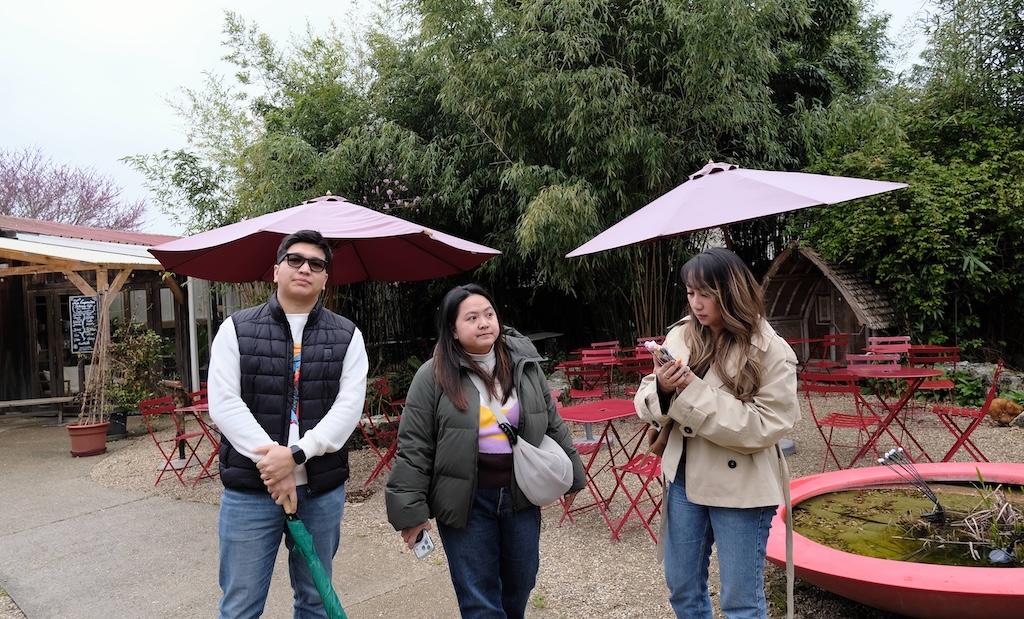 Ready to wait in the queue after lunch